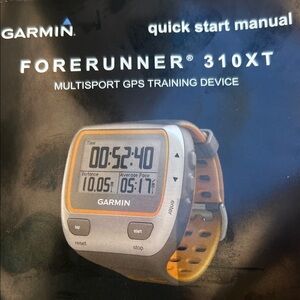 Garmin Forerunner 310XT Silver and Orange Multisport GPS Watch